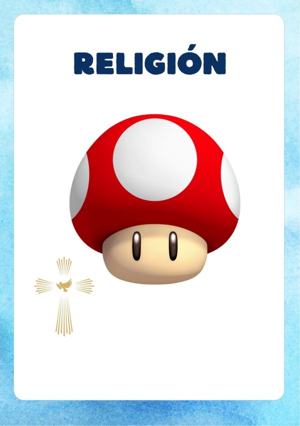 Portada de Mario Bros para cuaderno tamaño A4