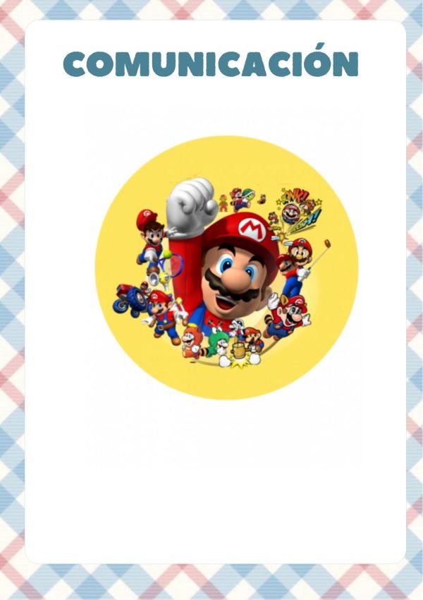 Portada de cuaderno Mario Bros para imprimir gratis