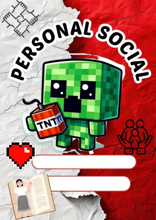 Portadas escolares de Minecraft para imprimir