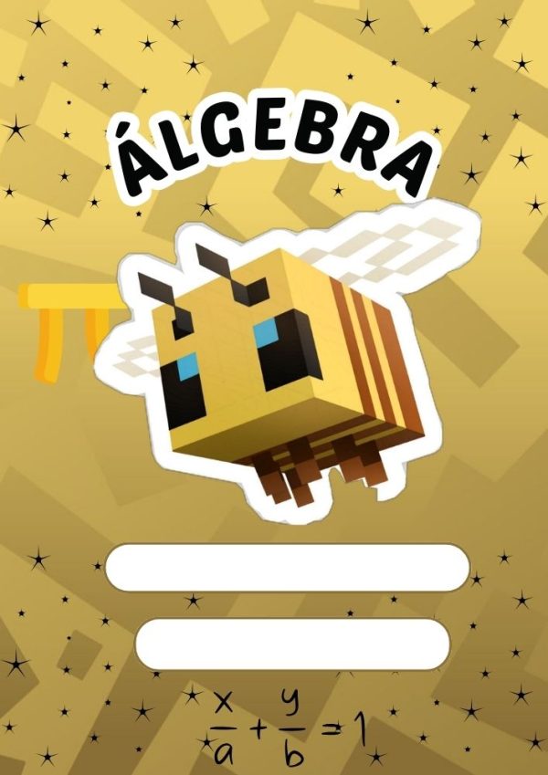 Portada creativa de Minecraft para cuaderno