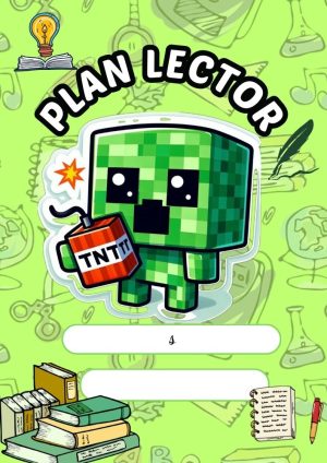 Portada de Minecraft para cuaderno escolar