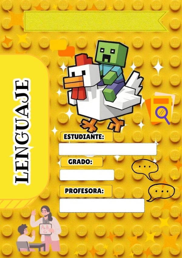 Portadas de Minecraft para imprimir en A4