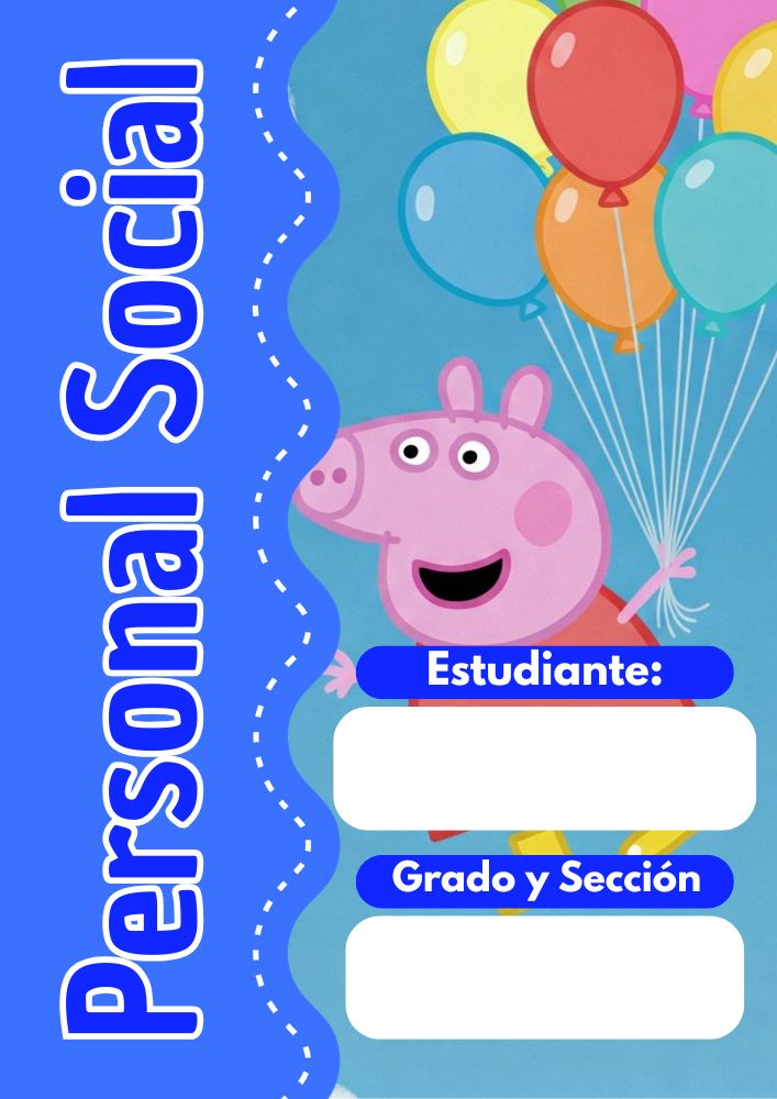 Portadas de Peppa Pig para cuadernos