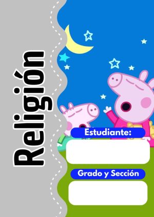 Portadas de Peppa Pig para cuadernos de primaria