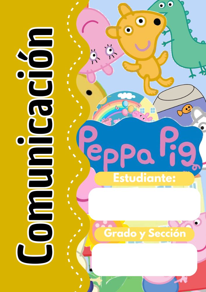 Portadas de Peppa Pig para imprimir en A4