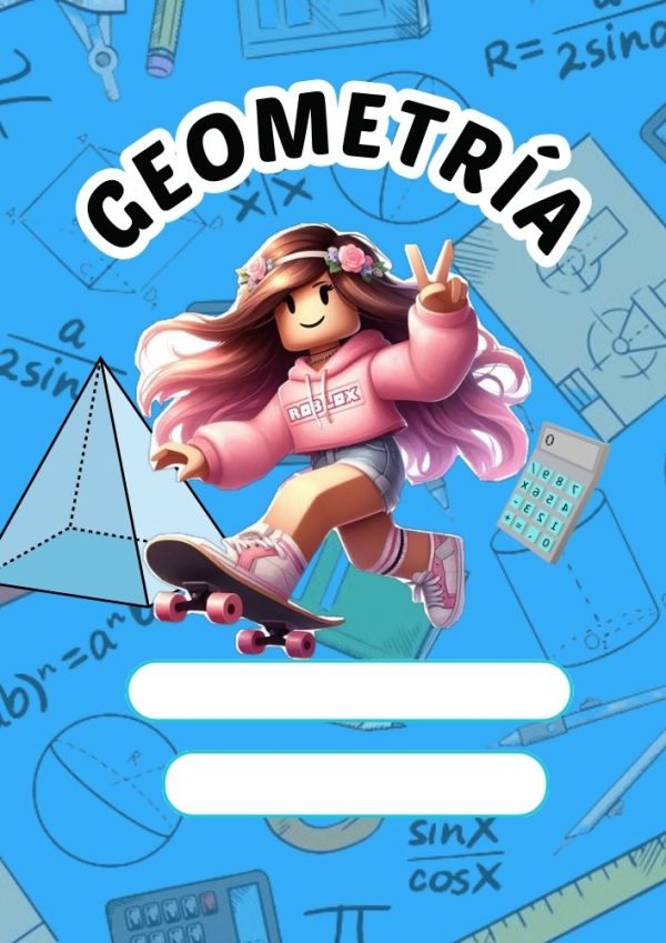 Portada de cuaderno Roblox para niña para imprimir gratis
