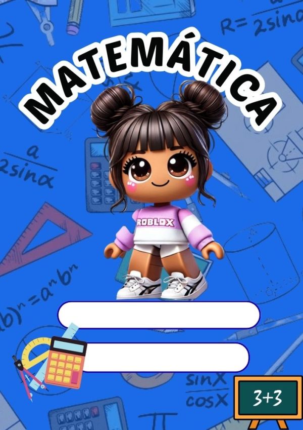 Portada creativa de Roblox para niña para cuaderno