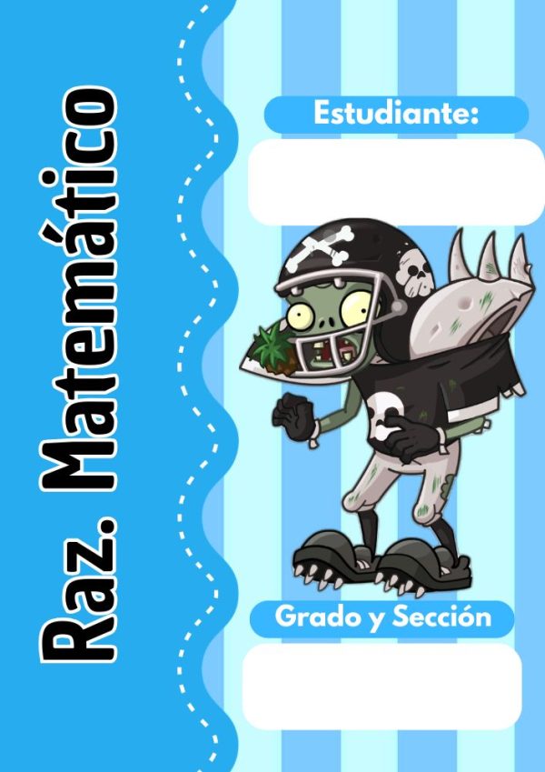 Portada de plantas-vs-zombies para cuaderno de clases