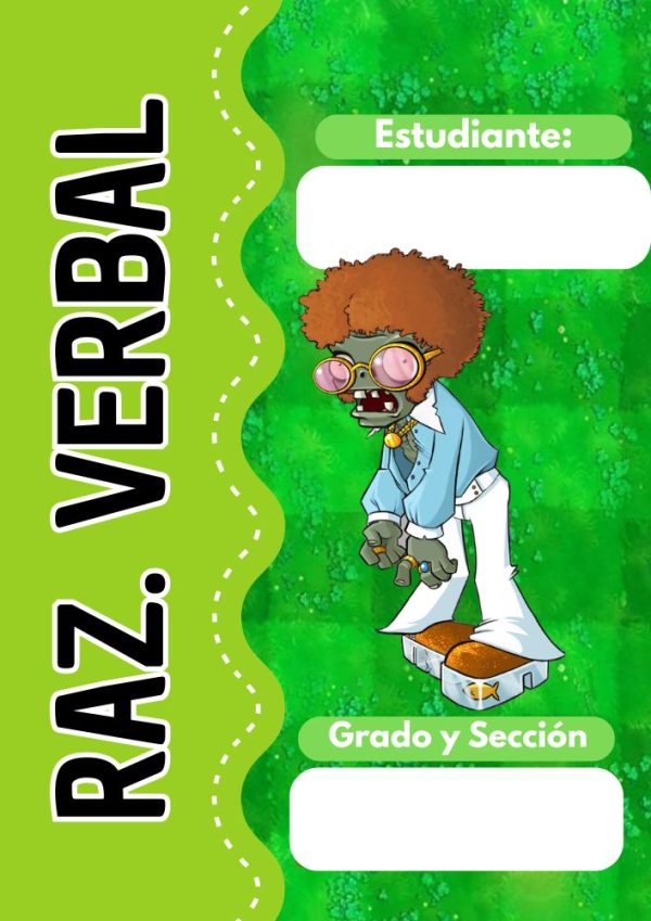 Portada bonita de plantas-vs-zombies para cuaderno