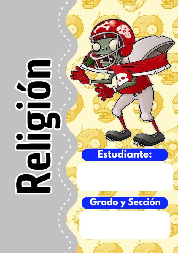 Portadas de plantas-vs-zombies para cuadernos de primaria