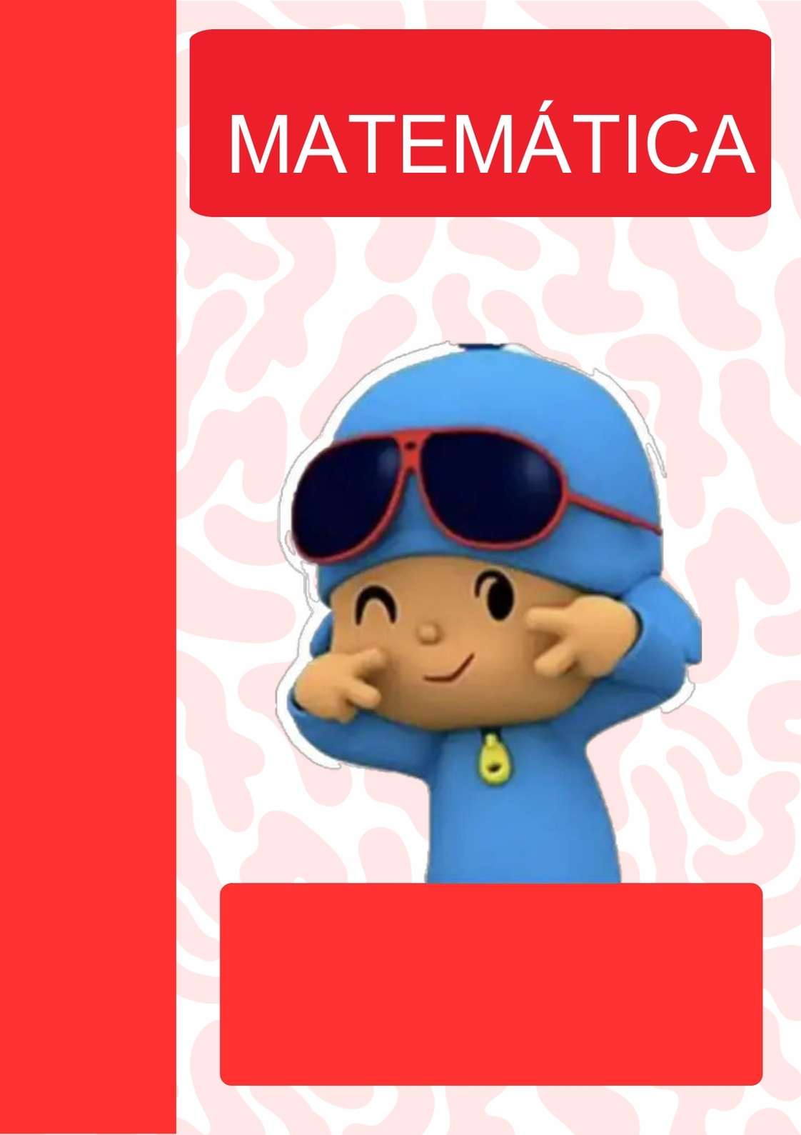 Portada de cuaderno de Pocoyo lista para imprimir