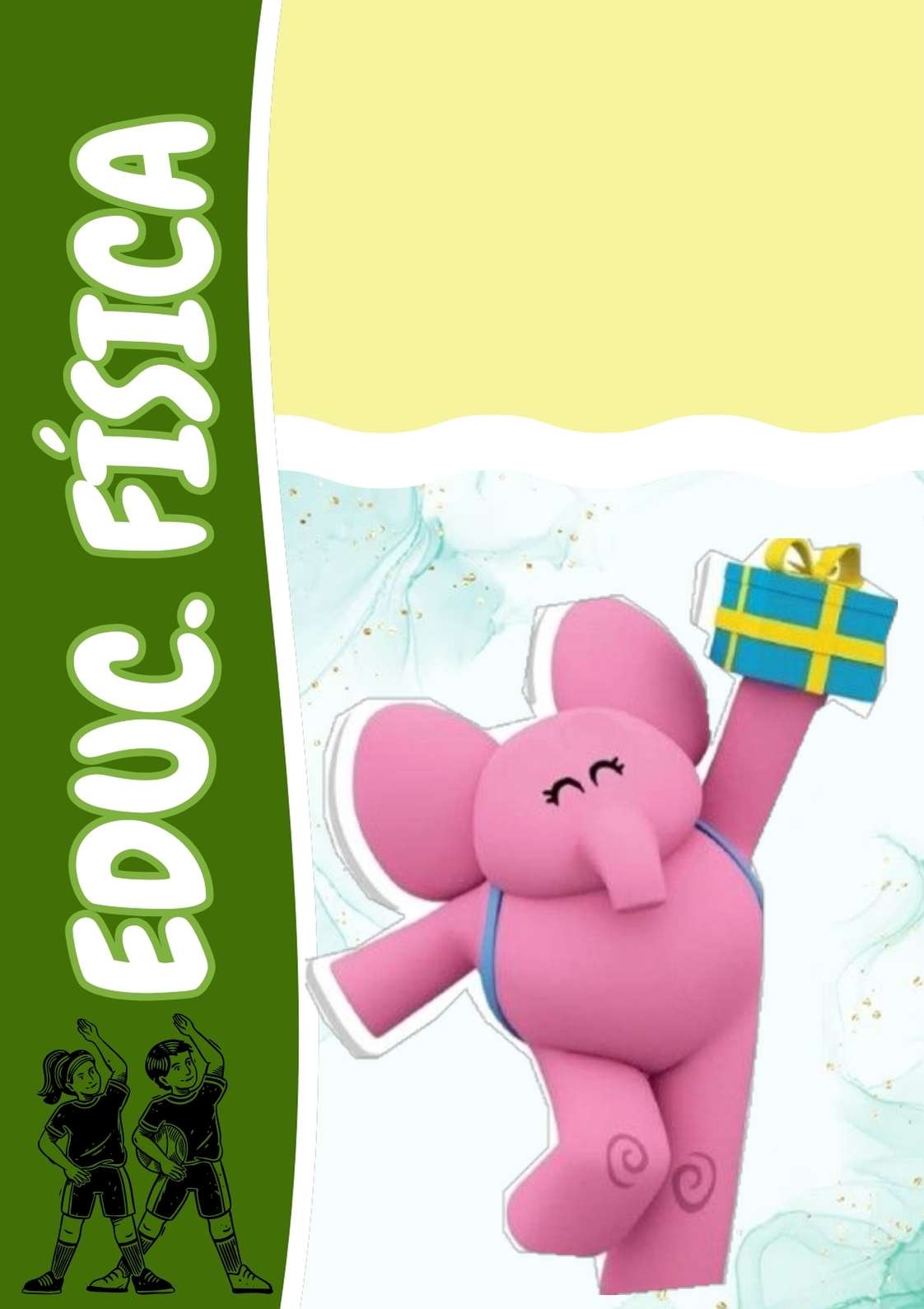 Portada de Pocoyo para cuaderno escolar