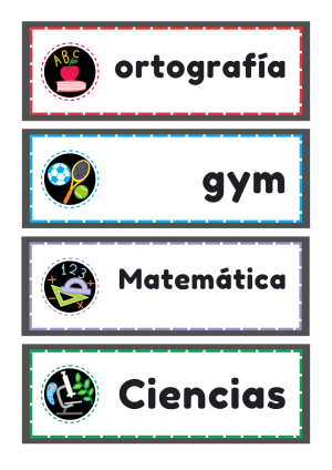 Titulos para tus materias