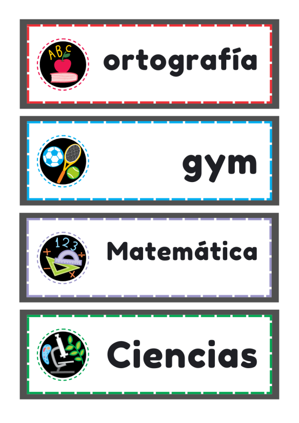 Titulos para tus materias
